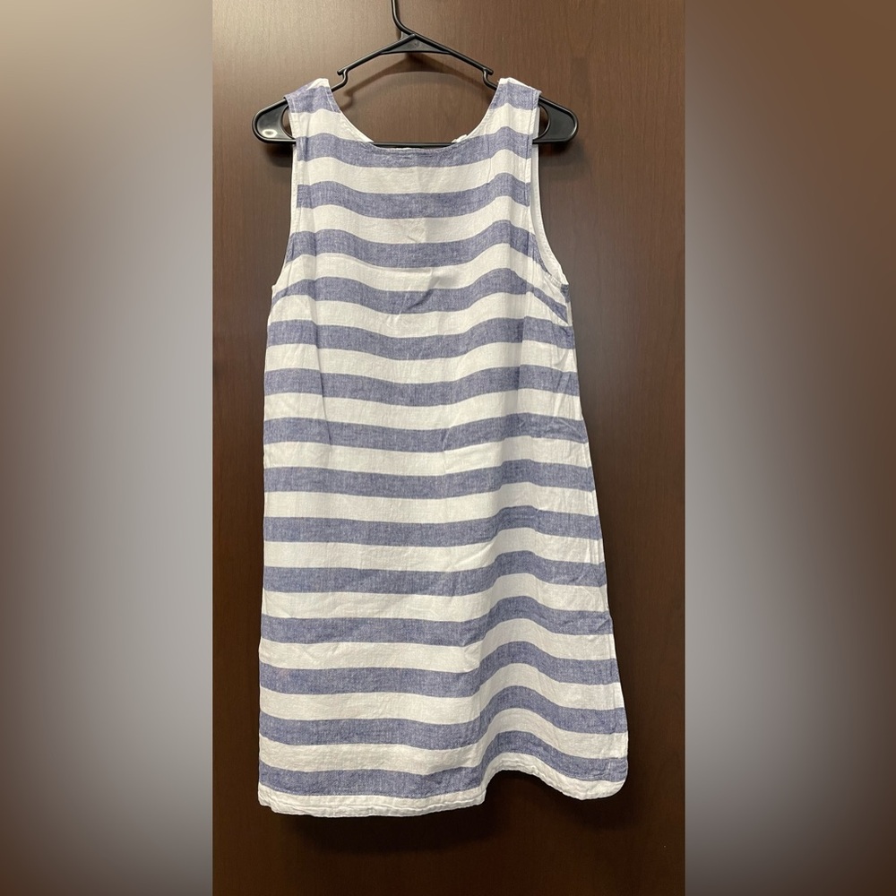 Beach Lunch Lounge Striped Nautical Shift Dress.
